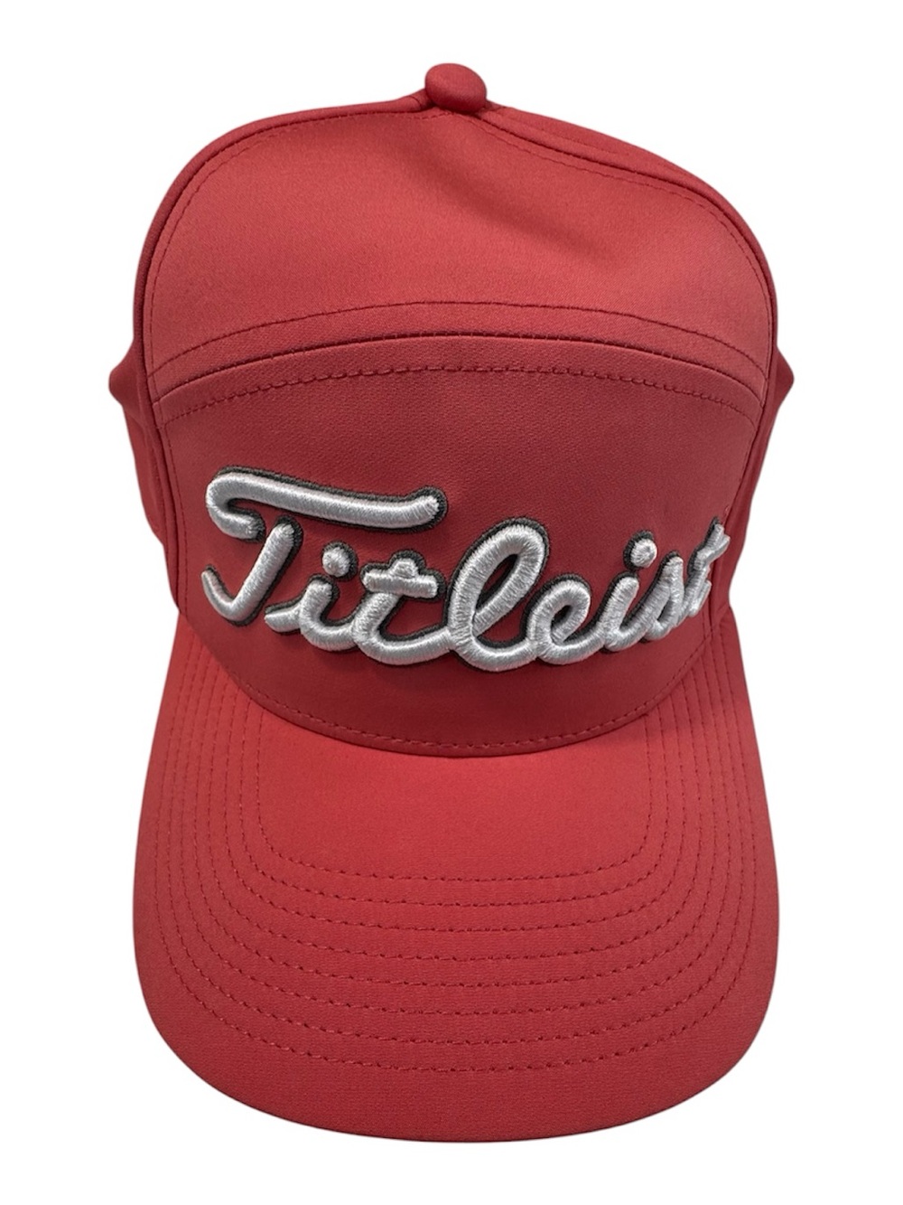 NWT Titleist Performance Golf Hat Red OSFA UPF 50+ Moisture Wicking Stretch Cap